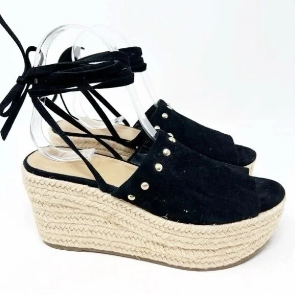 🆕{Marc Fisher} Verena Studded Suede Espadrilles - Picture 4 of 17